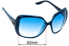 SFx Replacement Sunglass Lenses fits Gucci GG3167/S - 62mm Wide