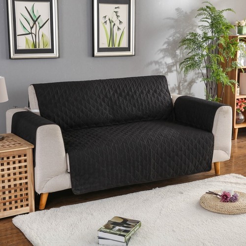 1/2/3 Seater Sofa Protector Slip Covers Quilted Throws Furniture Pet Couch Cover - Picture 14 of 28