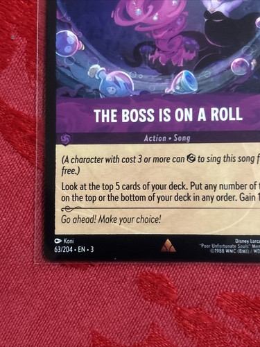 Disney Lorcana Inklands - The Boss Is On A Roll - RARE - 63/204 - Picture 4 of 7