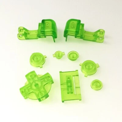NEW Clear Green L R D Pad Key Full Button Set For Gameboy Advance SP GBA SP