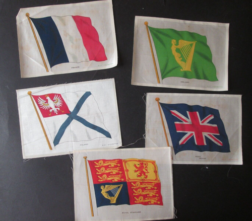 44 SILK CARDS -BDV & KENSITAS CIGARETTES – British Empire & National Flags - Picture 15 of 21