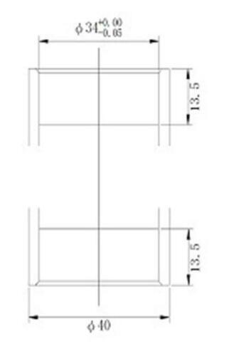 Tange AW-27 headset 1" threaded 32.7 cups 26.4mm Chrome Silver Old School BMX - Picture 4 of 4