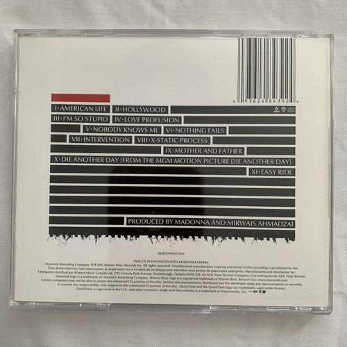 American Life By Madonna (2003) CD Album Excellent Condition - Picture 4 of 4