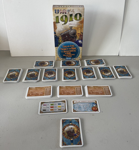 Ticket To Ride USA 1910 Expansion (Days of Wonder, 2006) Complete 181 Cards