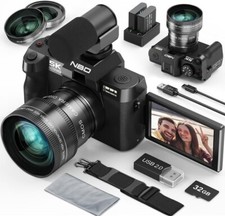 NBD Digital Camera 5K 48MP 16X Anti-Shake Video Camera for YouTube with 64GB TF