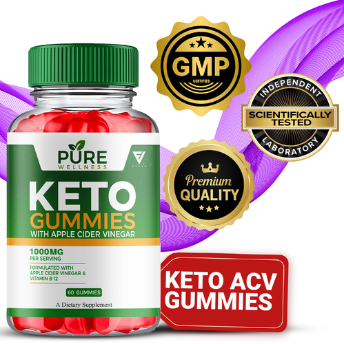 (3 Pack) Pure Wellness Keto ACV Gummies, PureWellness Advanced ACV (180 Gummies) - Picture 6 of 12