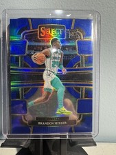 Brandon Miller 2023-24 Panini Select RC Blue Prizm #80 Hornets