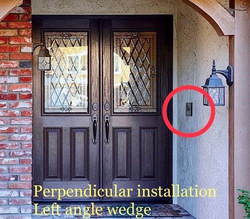AD110 Amcrest video doorbell Mounting bracket wedge (60º) - Picture 3 of 10