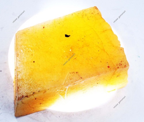 LOOSE GEMSTONE Huge Size Yellow Sapphire Rough 1080 Ct Natural Uncut CERTIFIED - Picture 9 of 9