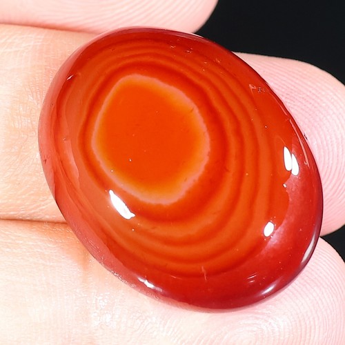 TOP NATURAL HESSONITE RED ONYX SULEMANI HAKIK AGATE OVAL CABOCHON GEMSTONE AH- - Picture 10 of 21