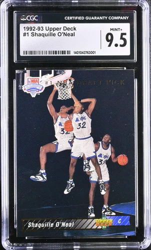 1992-93 Upper Deck - #1 Shaquille O'Neal (RC) CGC 9.5 Mint+