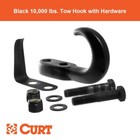 Tow Hook with Hardware (10,000 lbs., Black)