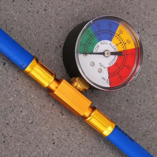 NEW R134A Car Air Conditioning Recharge Measure Kit Hose Gas Gauge AC USA - Picture 9 of 10
