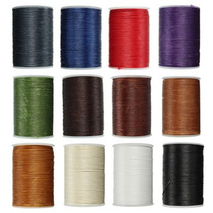 Waxed Thread 0.8mm Flat Polyester Cord Sewing Stitching Leather Craft H4O7