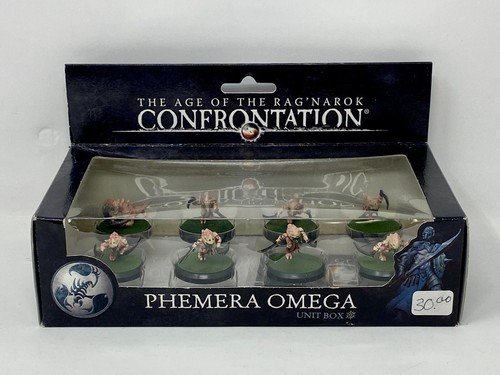 Rackham Confrontation: Scorpion - Phemera Omega Unit Box - 8 Models & Cards NIB
