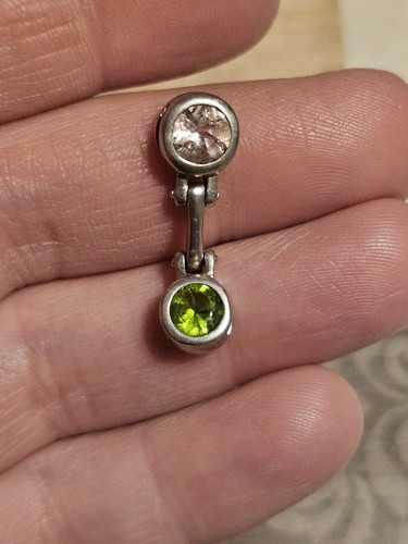 Vintage Sterling Silber 925 CZ Anhänger