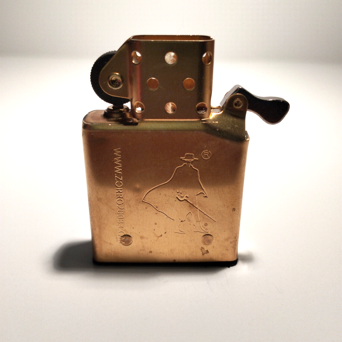 Zorro Brass Petrol Lighter Insert with Bottom Rubber Gasket