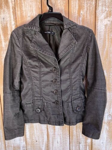Mark Aurel Black Corduroy Jacket Size 36 Or US Siz