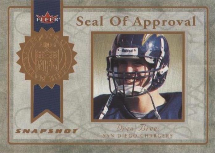 2003 Fleer Snapshot Drew Brees #7 SA - 1 of 2