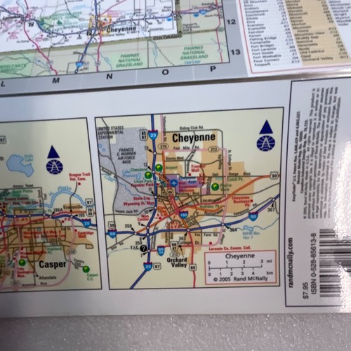 Montana Wyoming 2005 Rand McNally Laminated Folding Map OldPaperMaps - Picture 15 of 15