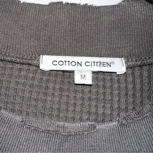 Vestido Camisa Algodón Citizen Tejido Waffle Negro Para Mujer Manga Larga Talla M - Imagen 3 de 10