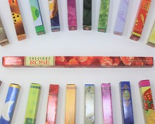 Hem Precious Rose Incense Sticks - Five 8-Stick Boxes  40 Sticks Total 