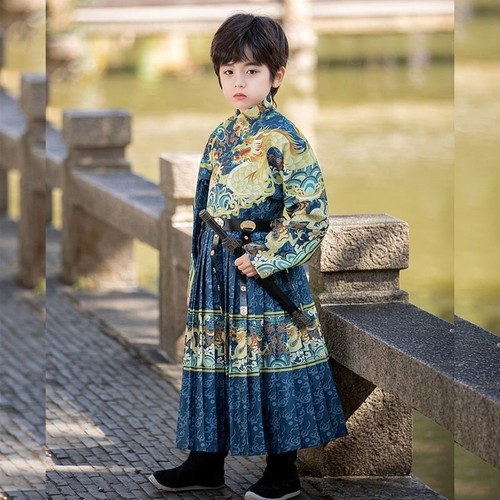 Costume Hanfu Antico Ragazzo Cina Dinastia Ming Cosplay Retrò - Foto 10 di 10