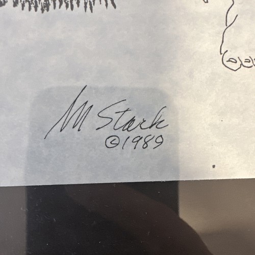 Max stark Original Male Nude Drawing 1989 - Bild 2 von 2