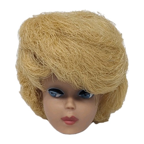 Vintage 1960s Barbie Doll Blonde Bubble Cut HEAD ONLY