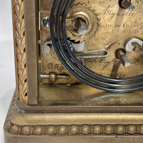 AIGUILLES & CO.  REPEATING CARRIAGE CLOCK WITH ALARM RESTORATION - Picture 19 of 22