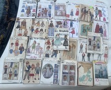 Lot of 26 McCall’s Simplicity And Other Kids Sewing Patterns Vintage