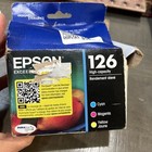 02-2026 Nib 3 Epson Genuine 126 Color Ink T126520 Nx330 Nx430 435 520 545