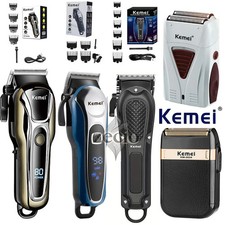 KEMEI Professional Hair Clipper, Trimmer, Beard Shaver Set for Men Rechargeable