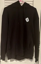 Rivian Graphic With Icon Emblem Unisex Black Hoodie Large Sweatshirt NICE!