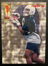 1996 Fleer RAY LEWIS RC #165  BALTIMORE RAVENS