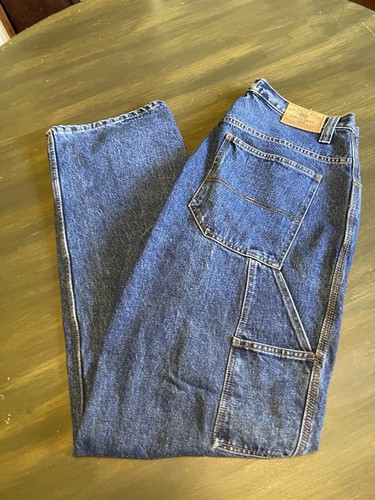 Vintage U.S. Polo Assn. Jeans Mens 36X32 Blue Denim Carpenter Straight C103 - Picture 2 of 9