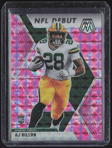 2020 Panini Mosaic #279 AJ Dillon Prizm Camo Pink Rookie