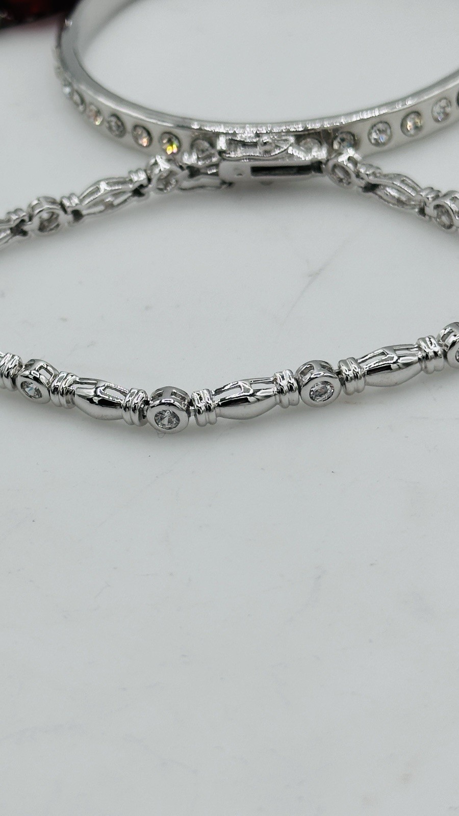 Romantic Crystal Bracelet Stack Set – Silver, Blu… - image 21