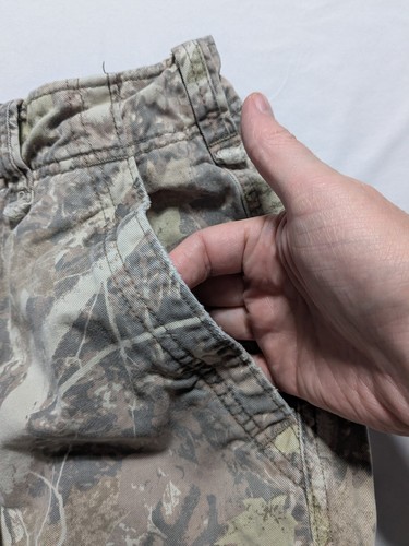 Abercrombie & Fitch Loose Green Faded Camo Heavyweight Cargo Pants - Men 28X27 - Picture 13 of 21