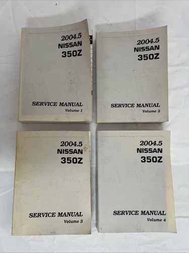 Nissan 350Z Service Manuals Volume 1-2-3-4
