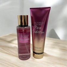 Victoria's Secret Pure Seduction Fragrance Mist 8.4 OZ 8 OZ Lotion Set Read