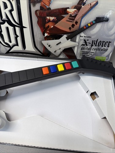 Guitar Hero 2 Bundle - Microsoft Xbox 360 Gitarre, Spiel & Gurt Originalverpackt! Getestet! - Bild 3 von 18