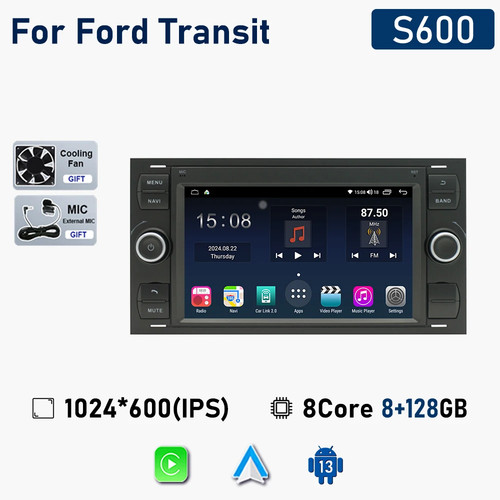 Für Ford Focus Mondeo Fiesta Kuga C-Max S-Max Galaxy Android CarPlay Player GPS - Bild 19 von 39