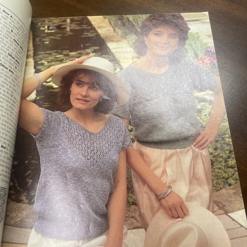 FULL YEAR 1985 Knitter's magazine 3 issues dubbelmossa hats to knit knitting - Picture 8 of 10