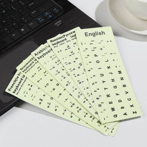 Letter Deutsch Protective Film Alphabet Layout Keyboard Stickers Luminous - Zdjęcie 8 z 17