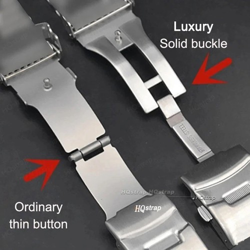 SEIKO 20mm 22mm Jubilee Stainless Steel Strap /Bracelet - Picture 4 of 8