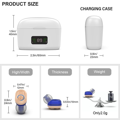 Mini Invisible In Ear Digital Hearing Deaf Aid Sound Voice Amplifier Enhancer - Picture 8 of 14