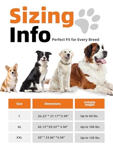 Cama para perros indestructible resistente a la masticación 42 pulgadas 42,0" L x 29,0" W x 4,0" Th caramelo - Imagen 8 de 8