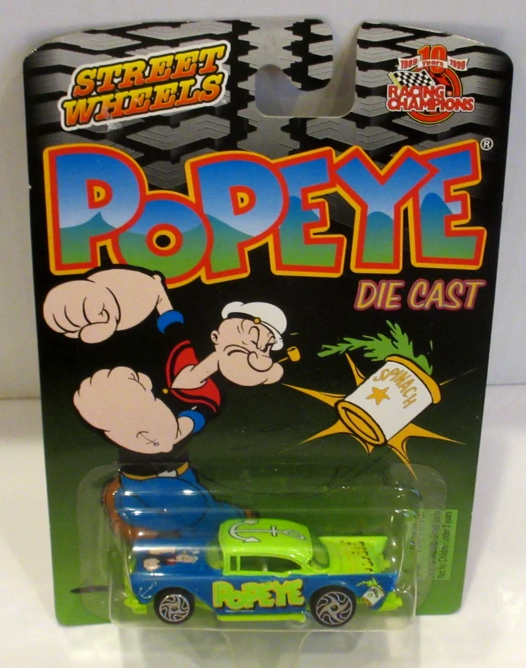 RC HOT STREET WHEELS ~POPEYE THE SAILOR MAN 1957 CHEVY BEL AIR~ LEER ~ Foto 3 de 4