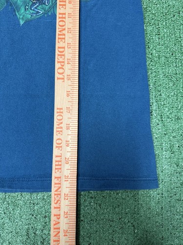 Vintage 90s Rainforest Cafe Frog Nature Shirt Youth Size Large Blue VTG MARKED - Picture 12 of 12